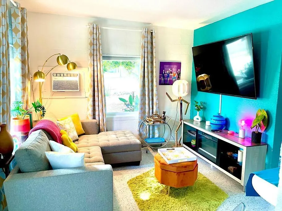 The Flamingo Palms Private 1Bd 1Ba Unit In Duplex Villa Palm Springs